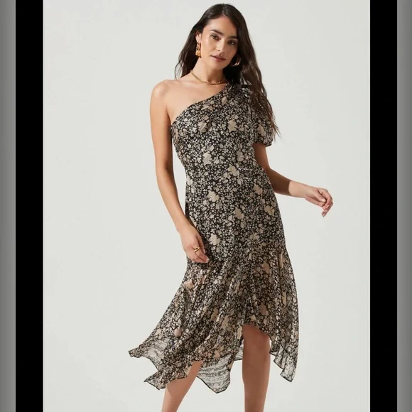 open lace back dress Santorini Strolls Off Shoulder Midi Dress Yellow main image 1